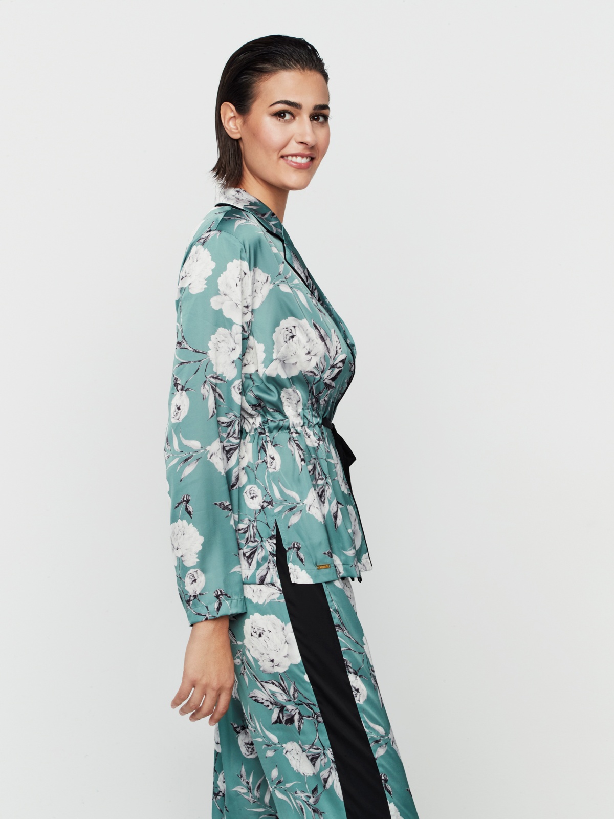 Pijama senhora aberto cetim Malitzia Selmark