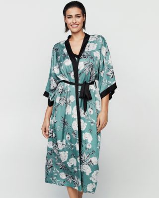 Robe senhora aberto cetim Malitzia Selmark